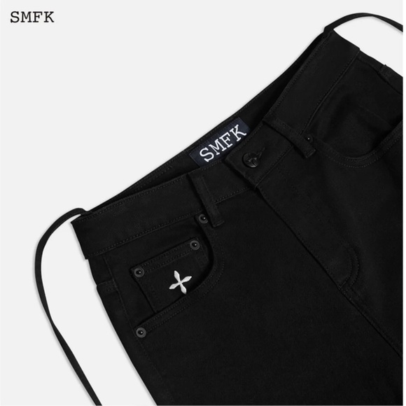 SMFK MERMAID SKINNY JEANS BLACK SIZE Medium flared leg - Picture 4 of 16